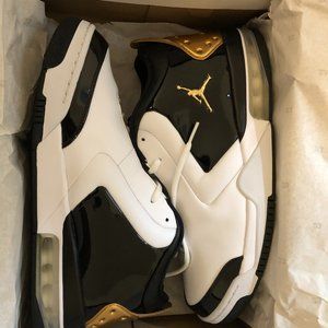 Air Jordan Big Fund Black White Gold
